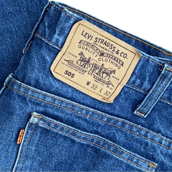 Vintage Levi’s 505 Orange Tab Straight Leg Jeans 20505-0217 Made in USA 80’s - Picture 10 of 16